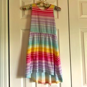 Children”s Place girls dress, size 7-8,pink, purple, blue and yellow